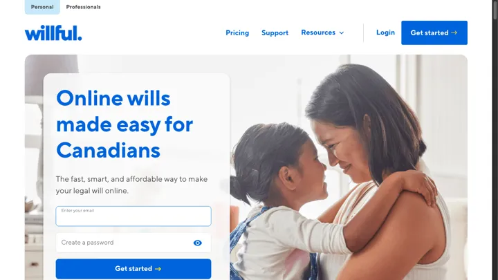 Willful homepage