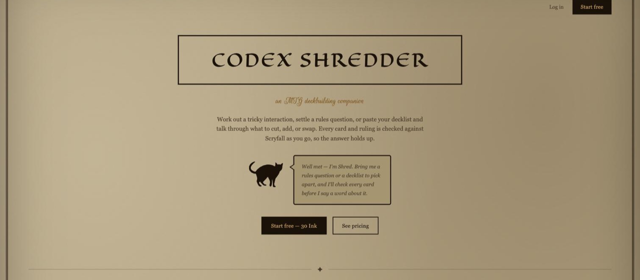 Codex Shredder screenshot